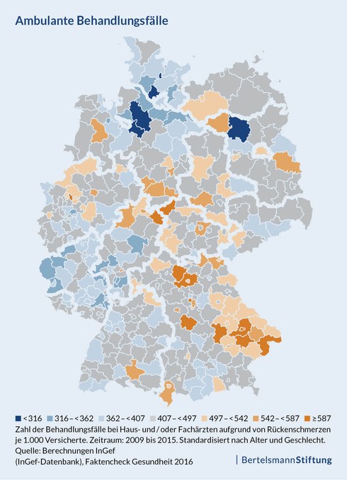 Statische Karte Behandlungsfälle